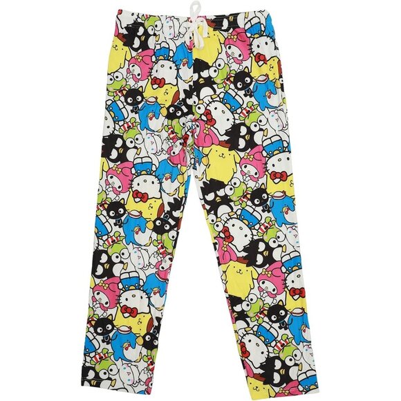 BIOWORLD Men's Hello Kitty Character Collage Sleep Pants Size M In Multi - Picture 1 of 7